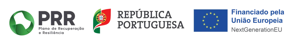 PRR – Plano de Recuperação e Resiliência, República Portuguesa, Financiado pela União Europeia NextGenerationEU